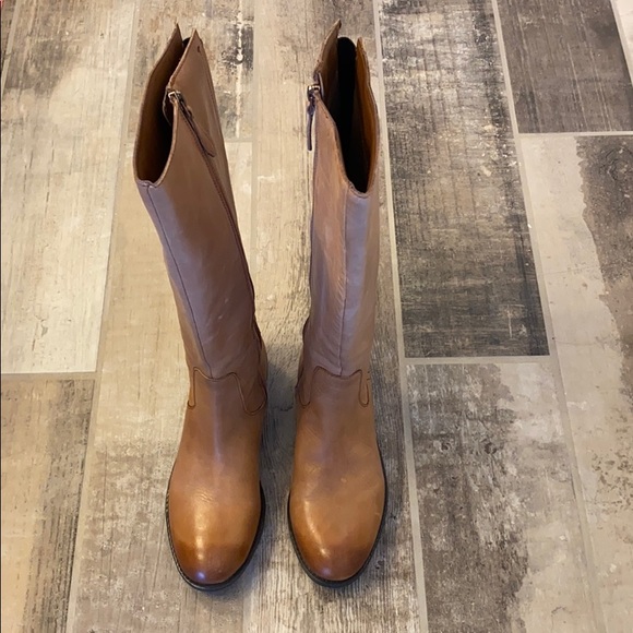 Franco Sarto Leather Boots Size 7 - Picture 1 of 5